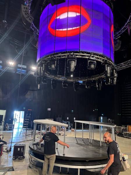 Location de scène tournante pour concerts et festivals de 4M de diamètre