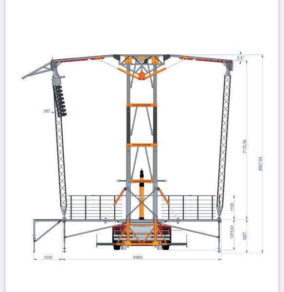 Location de scène mobiles de 80M2 EMS STAGE 120