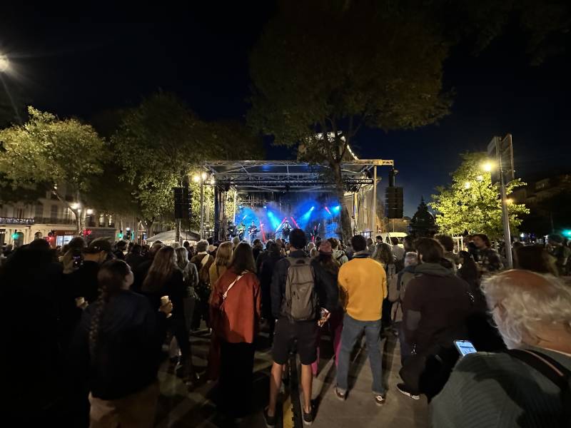 Scène mobile de 60 m2 pour le Festival Alternatiba à Marseille