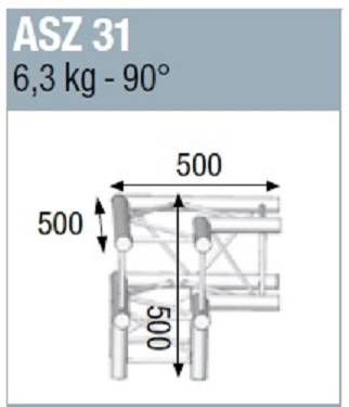 Structure carrée ASD SZ290 angle 2D