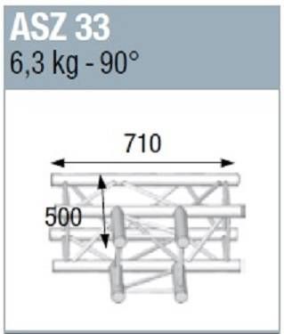 Structure carrée ASD SZ290 angle 3DTE