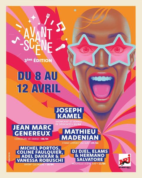 Scène mobile 60M2 sur le concert gratuit de Joseph Kamel à Avant-Cap.