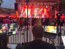 Scène mobile 120m2 pour le concert Camargue Live 2025 pour les 100 ans de St Martin de Crau.